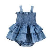 Lovely Baby Summer Denim Casual Romper