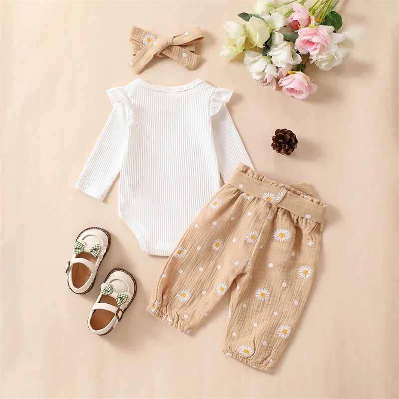 Daisy Print Set with Headband