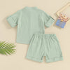 Baby Boys Linen Button-Down Set