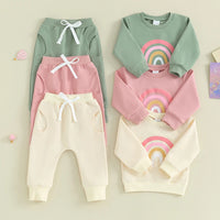 Rainbow Sweater & Pants Set