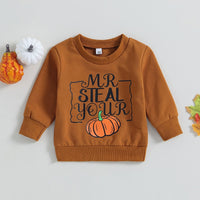 Mr. Steal Your Pumpkin Crewneck - Bubba Kids