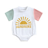 Sunshine Romper - Bubba Kids White/Sage Green/Pink / 3M