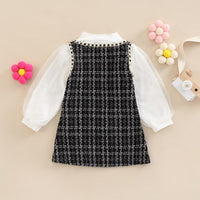 Long Sleeve Tweed Dress