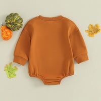 Hello Pumpkin Sweatshirt Romper - Bubba Kids