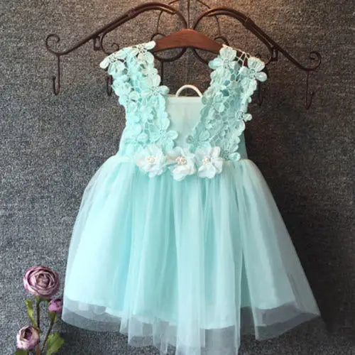 Princess Sleeveless Floral Dress