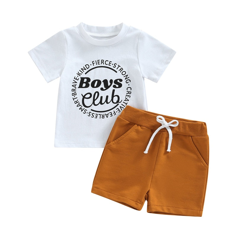 Summer Short Sleeve Set - Bubba Kids Boys Club / 6M