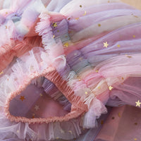 Sleeveless Princess Shimmery Frill Dress