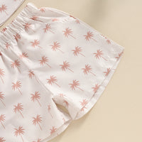 Palm Tree Shirt & Shorts Set