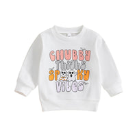 Spooky Ghost Sweatshirt - Bubba Kids Spooky Vibes / 2T / United States