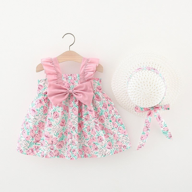 Summer Princess Dress Set + Sunhat - Bubba Kids