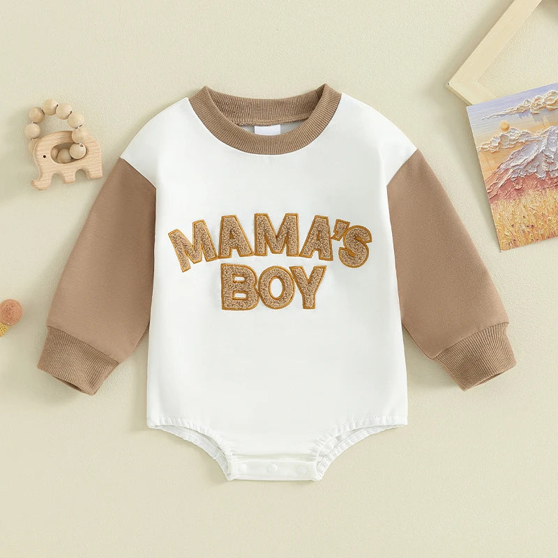 Mama's Boy Sweatshirt Romper