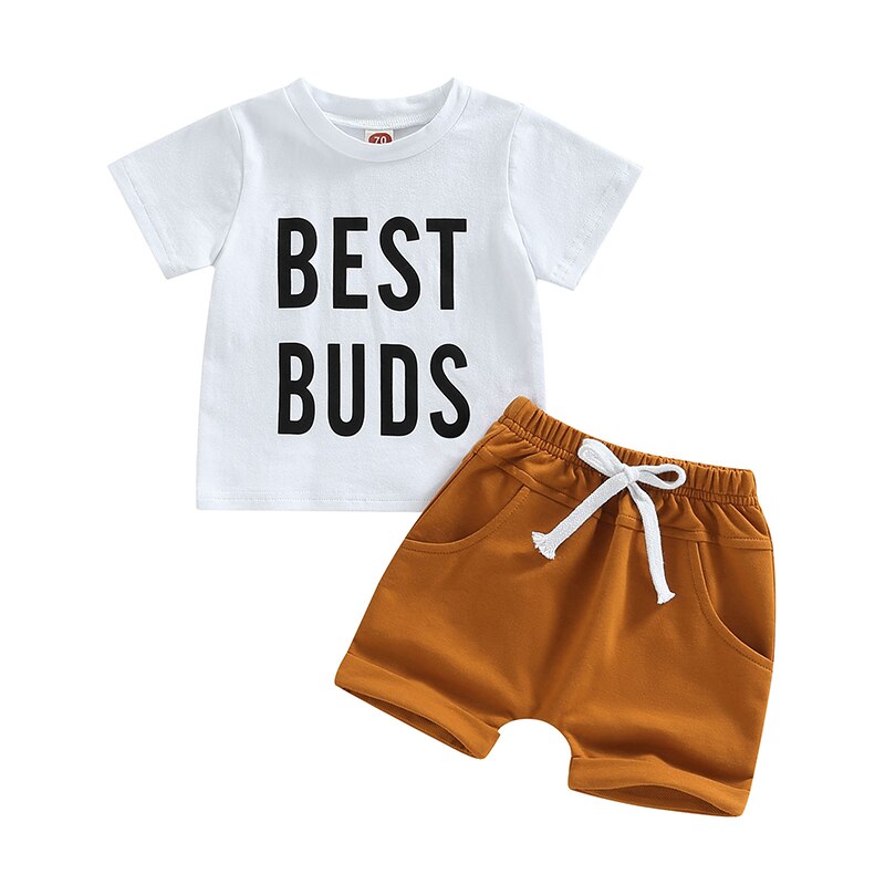 Summer Short Sleeve Set - Bubba Kids Best Buds / 6M