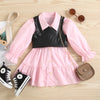 April Long Sleeve Dress with Vest - Bubba Kids