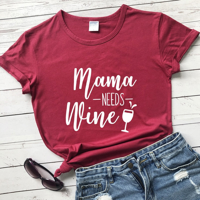 Mama Needs Wine - Bubba Kids Burgundy / S