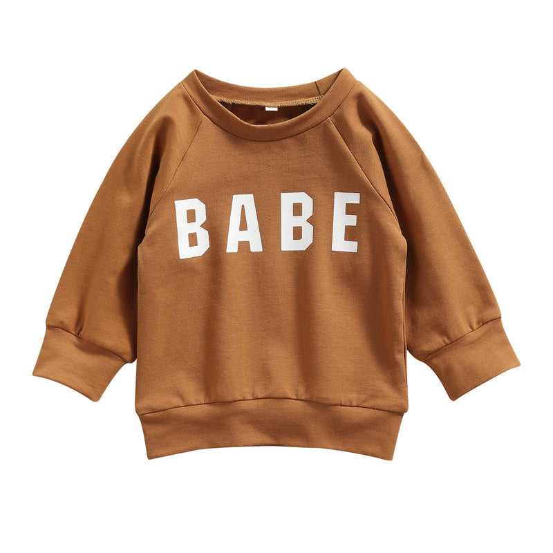 Babe Long Sleeve Top - Bubba Kids brown / 2T