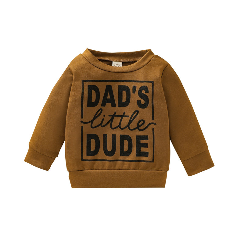 Dad's Little Dude Top - Bubba Kids brown / 3M