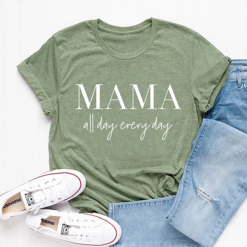 MAMA all day everyday tee - Bubba Kids Olive / S