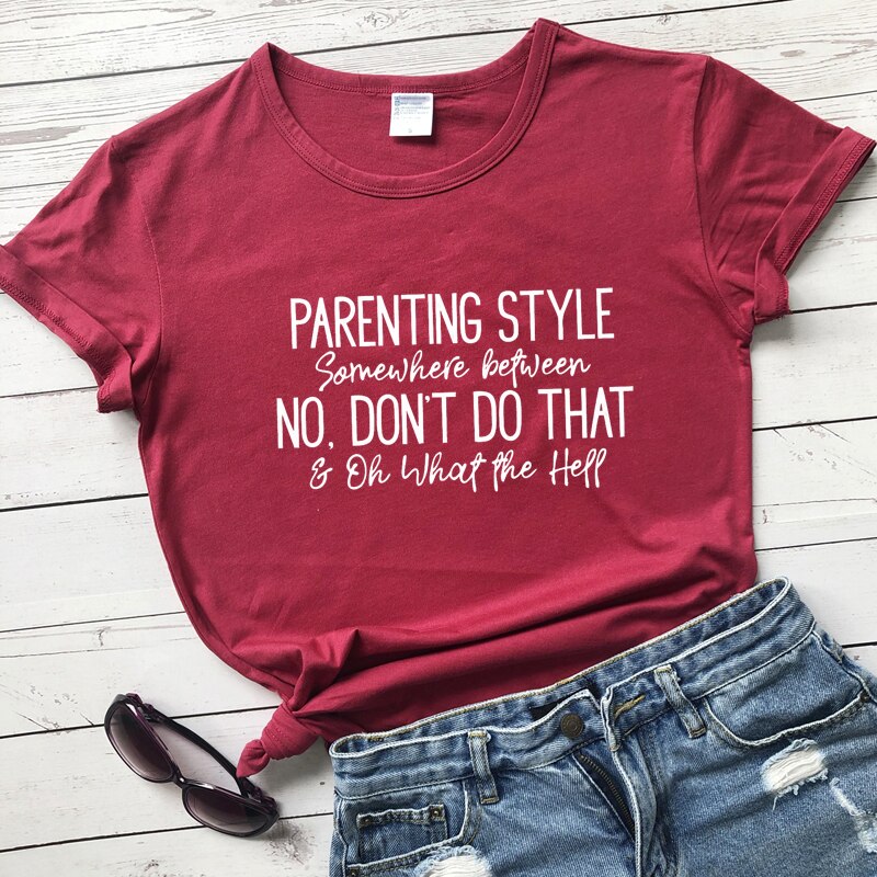 Parenting Style Tee - Bubba Kids Burgundy / S