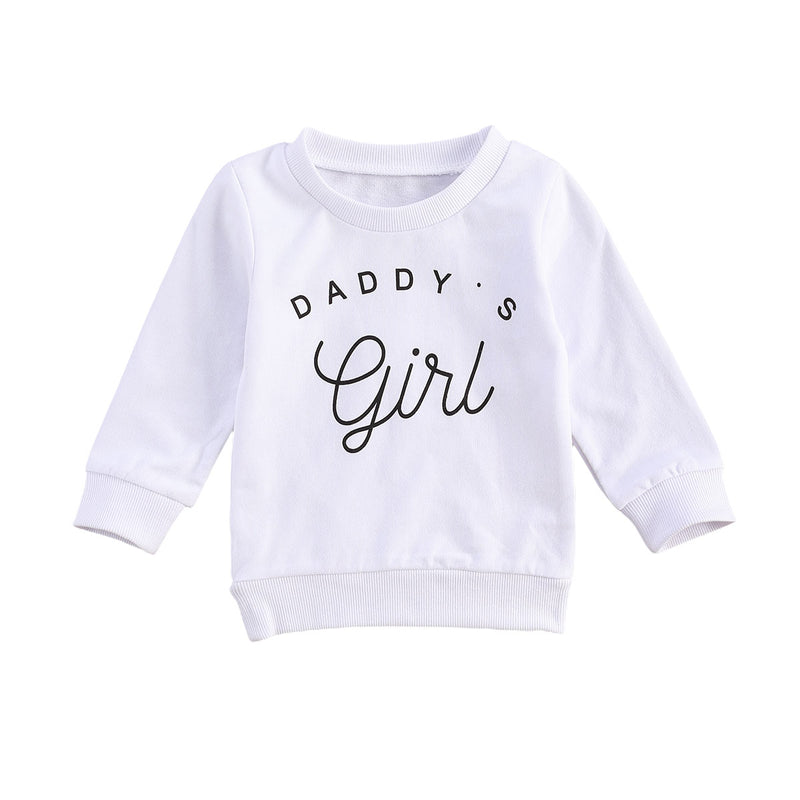 Daddy's Girl Long Sleeve Top - Bubba Kids white / 2T