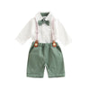 The Gent Shirt & Suspenders Set - Bubba Kids green / 3M