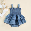 Lovely Baby Summer Denim Casual Romper