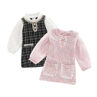 Long Sleeve Tweed Dress