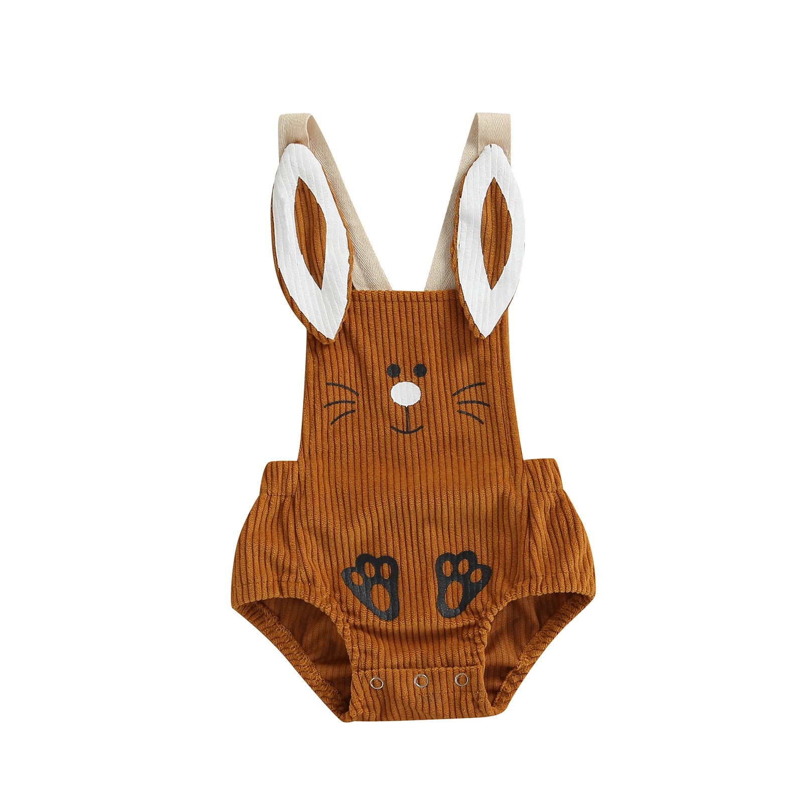 Fun Bunny Romper - Bubba Kids brown / 3M