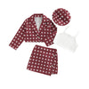 Clueless Skirt Set with Beret - Bubba Kids red / 4T